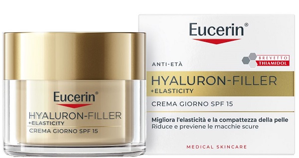 EUCERIN HYALURON FILLER+ ELASTICITY CREMA GIORNO SPF15 50 ML - Farmacia De Pasquale