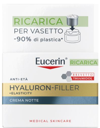EUCERIN HYALURON FILLER+ ELASTICITY CREMA NOTTE REFILL 50 ML - Farmacia De Pasquale