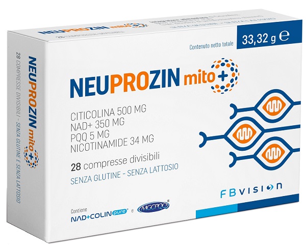 NEUPROZIN MITO + 28 COMPRESSE DIVISIBILI SENZA GLUTINE E LATTOSIO CON NAD+COLIN PURE E MGCPQQ - Farmacia De Pasquale