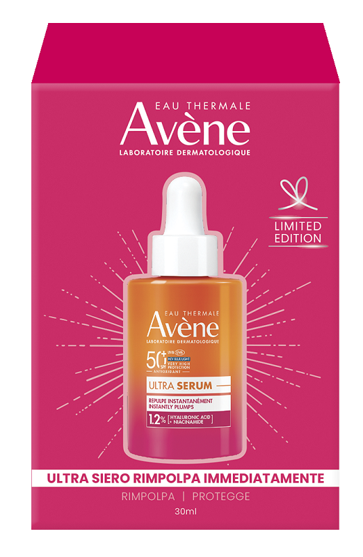 EAU THERMALE AVENE SOLARI ULTRA SIERO RIMPOLPA IMMEDIATAMENTE SPF50+ 30 ML LIMITED EDITION - Farmacia De Pasquale