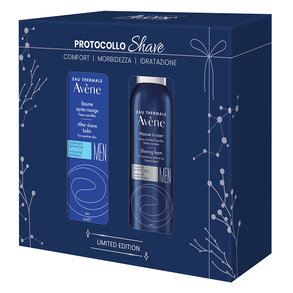 EAU THERMALE AVENE HOMME COFANETTO NATALE 2026 SHAVE AFTER-SHAVE BALM 50 ML + SHAVING FOAM - Farmacia De Pasquale