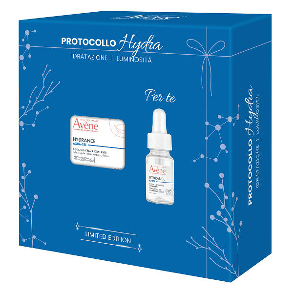 EAU THERMALE AVENE HYDRANCE COFANETTO NATALE 2026 HYDRA AQUA GEL-CREMA IDRATANTE 50 ML + CONCENTRATED HYDRATING SERUM 10 ML - Farmacia De Pasquale