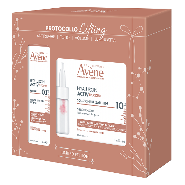 EAU THERMALE AVENE HYALURON ACTIV PROCEDURE COFANETTO 2026 LIFTING CREMA EFFETTO LIFTING 30 ML + SIERO TENSORE 18 ML+2 ML - Farmacia De Pasquale