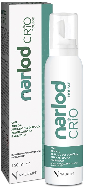 NARLOD CRIO MOUSSE CON ARNICA ARTIGLIO DEL DIAVOLO ANANAS ESCINA E MENTOLO 150 ML - Farmacia De Pasquale