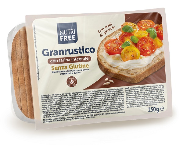 NUTRIFREE GRANRUSTICO CON FARINA INTEGRALE 250 G - Farmacia De Pasquale