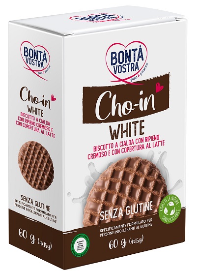 BONTA' VOSTRA CHO-IN WHITE BISCOTTI A CIALDA 4 PEZZI 27,5 G - Farmacia De Pasquale