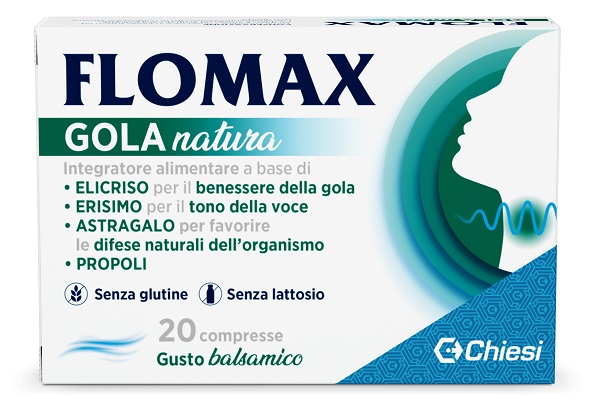 FLOMAX GOLA NATURA BALSAMICO 20 COMPRESSE CON EDULCORANTI SENZA GLUTINE E LATTOSIO - Farmacia De Pasquale