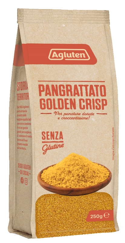 AGLUTEN PANGRATTATO GOLDEN CRISP 250 G - Farmacia De Pasquale